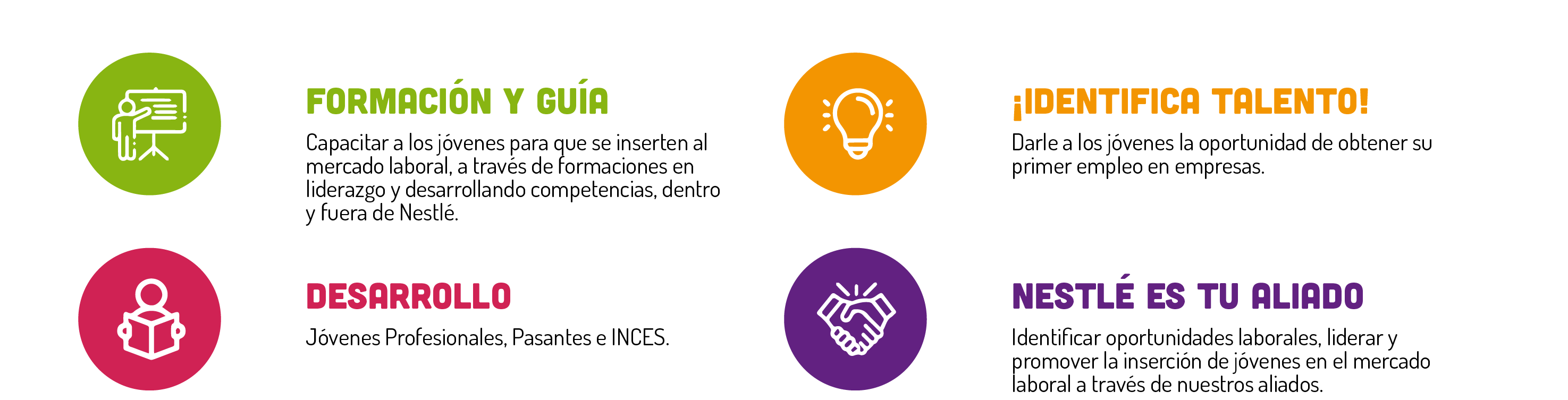 Nuestros pilares Iniciativa por los Jóvenes Venezuela